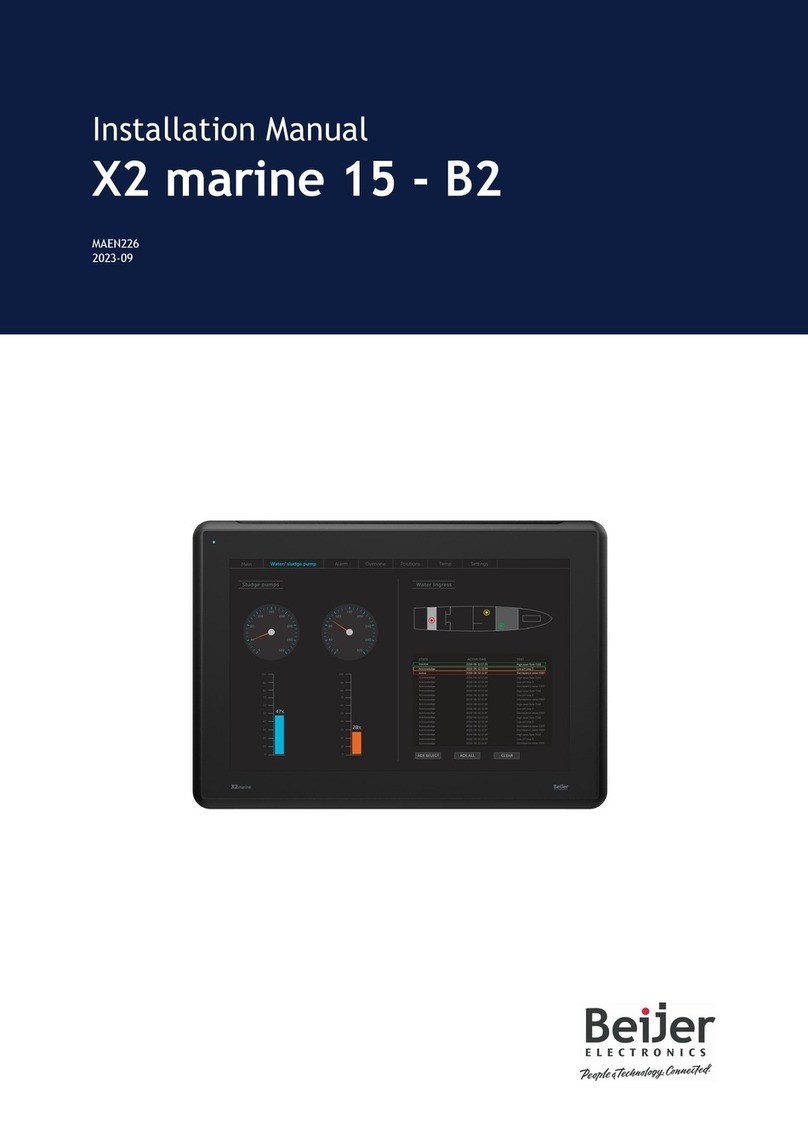 BeiJer X2 marine 15-B2 User manual