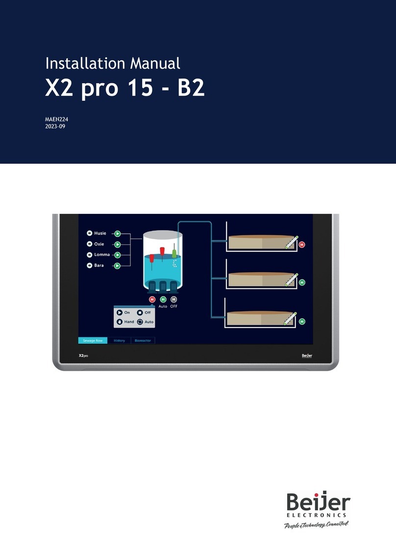 BeiJer X2 pro 15-B2 installation manual