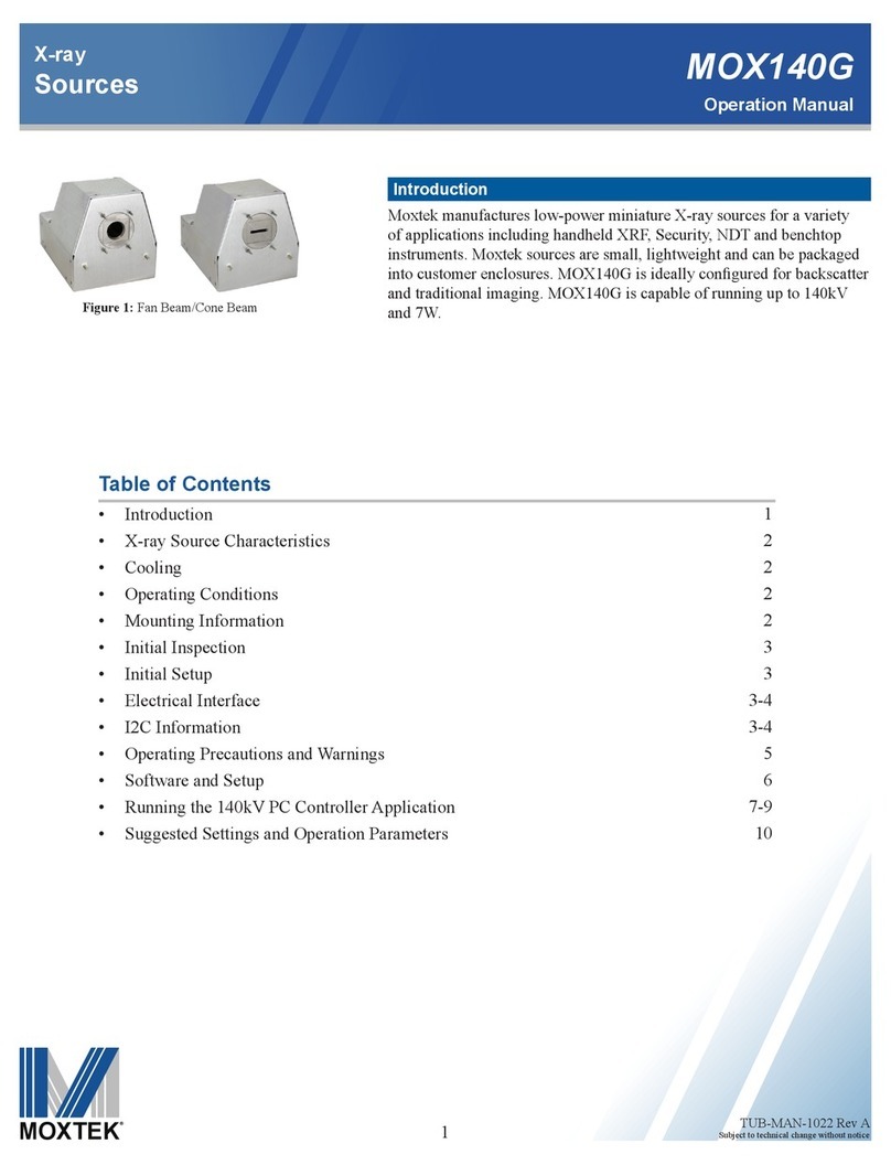 MOXTEK X-ray Sources Operation manual