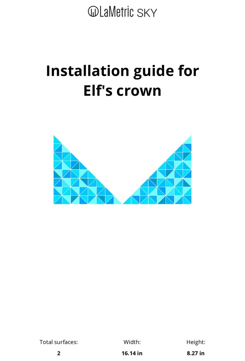 LaMetric Elf's crown installation guide