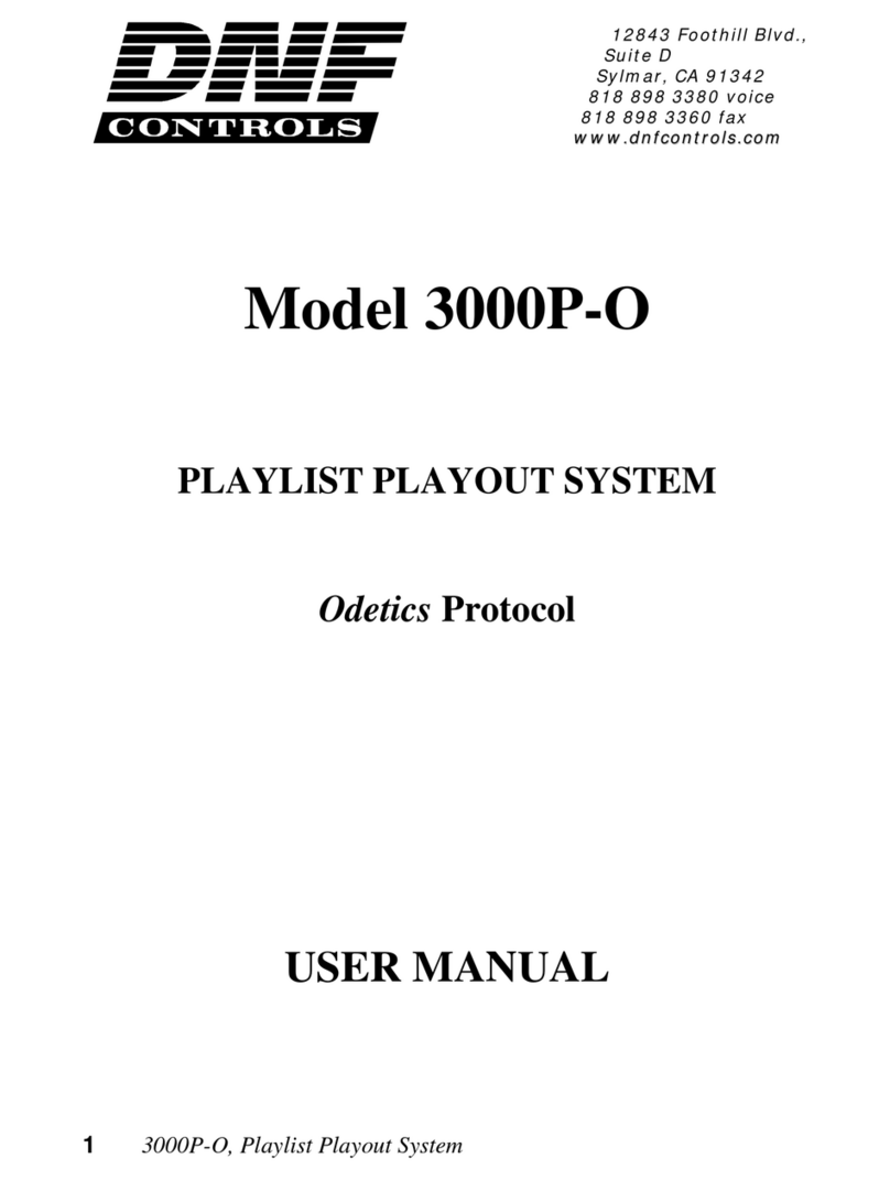 DNF Controls 3000P-O user manual