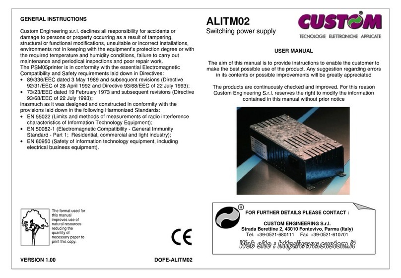 Custom Audio Electronics ALITM02 User manual