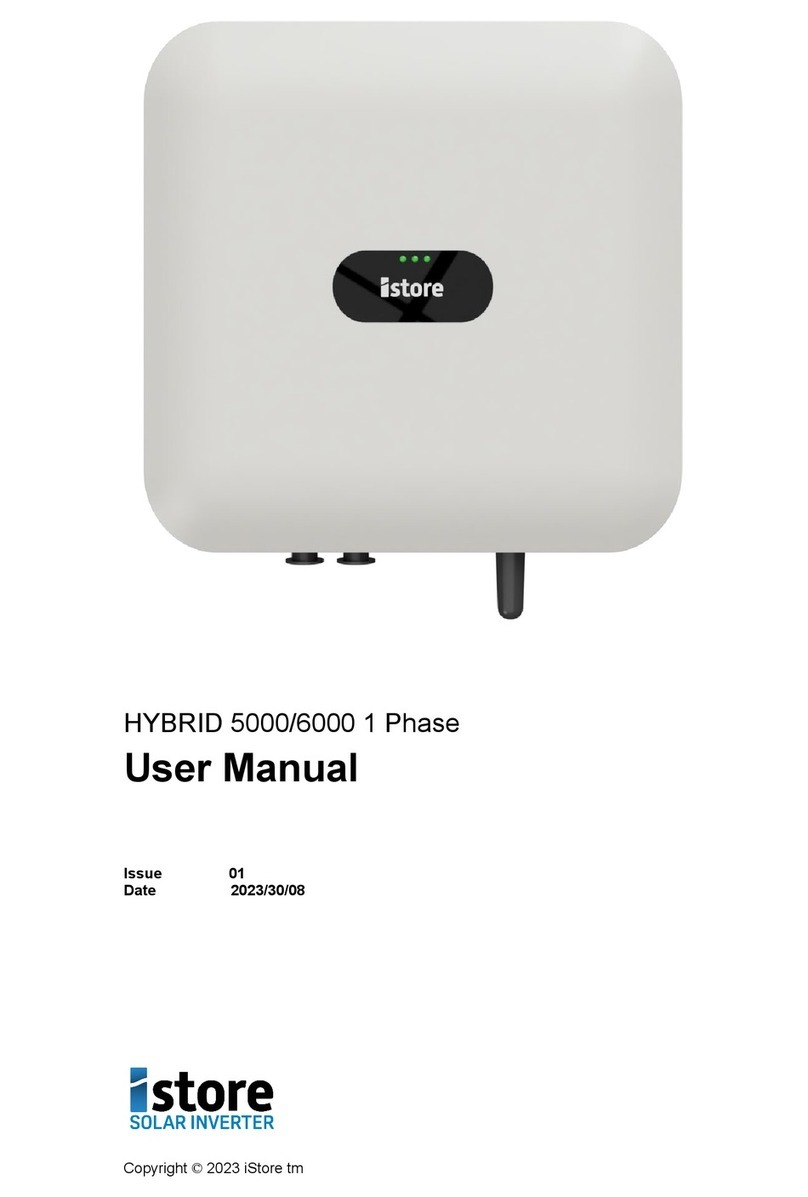 Istore HYBRID 5000/6000 1 Phase user manual
