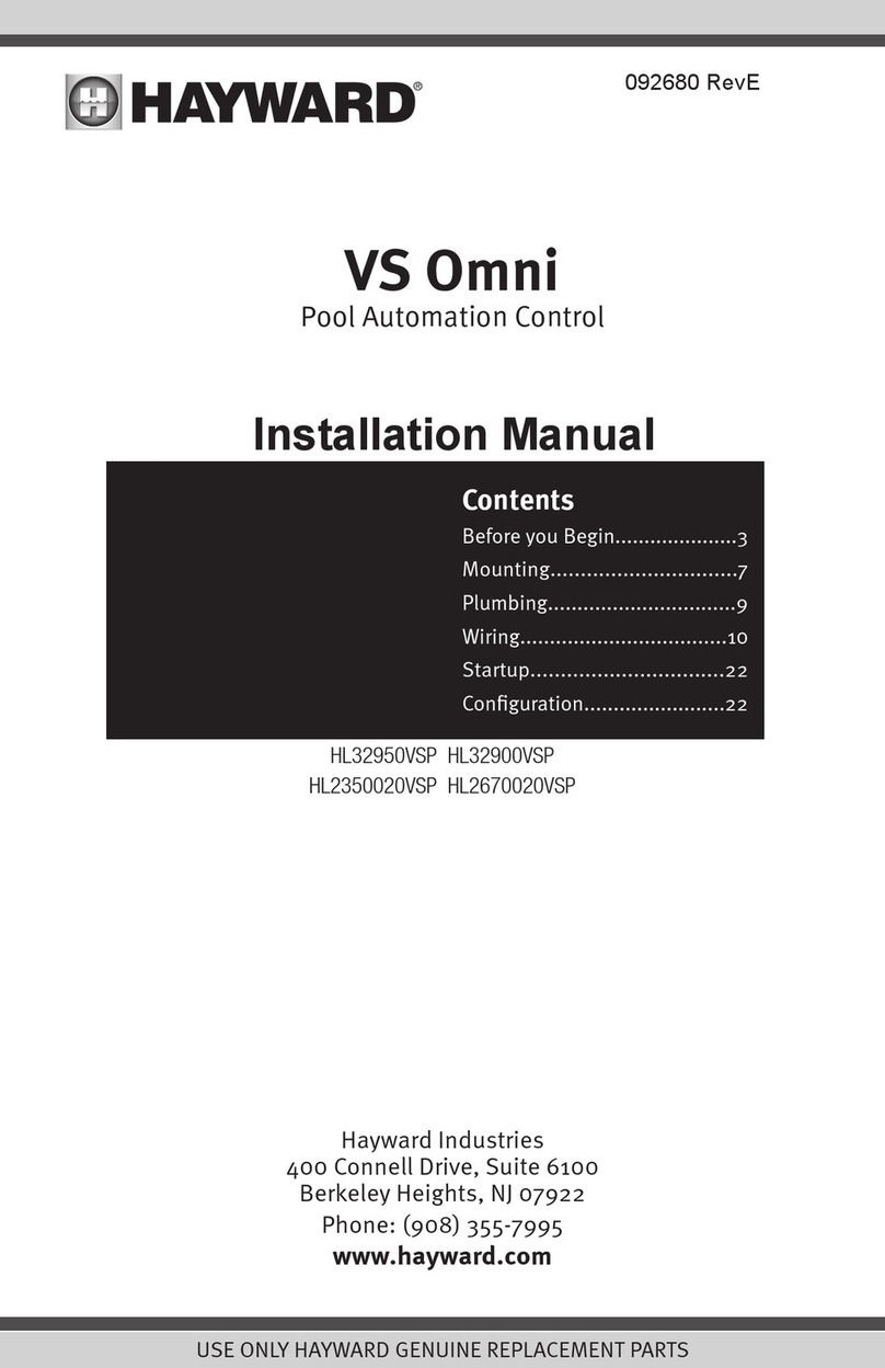 Hayward VS Omni User manual