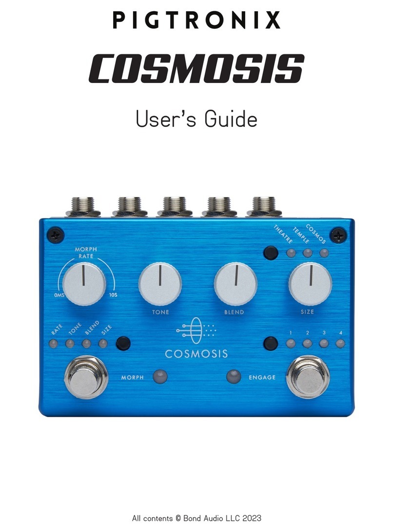 pigtronix COSMOSIS User manual