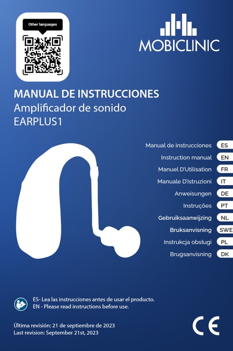 Mobiclinic EARPLUS1 instruction manual