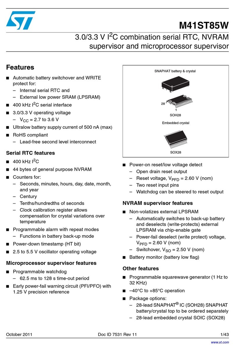 ST M41ST85W User manual