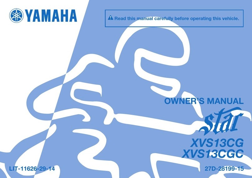 Yamaha Star XVS13CG 2015 owner's manual