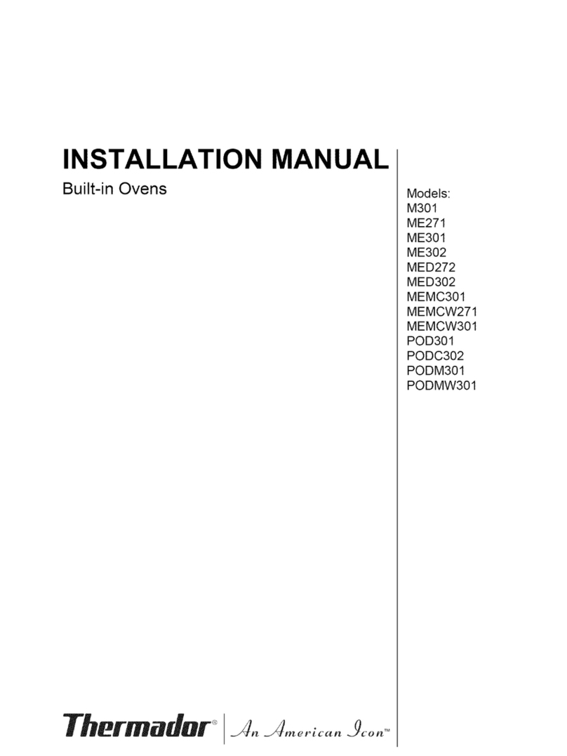 Thermador M301 installation manual