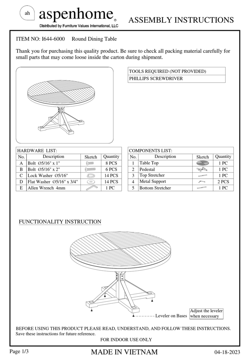 aspenhome I644-6000 User manual