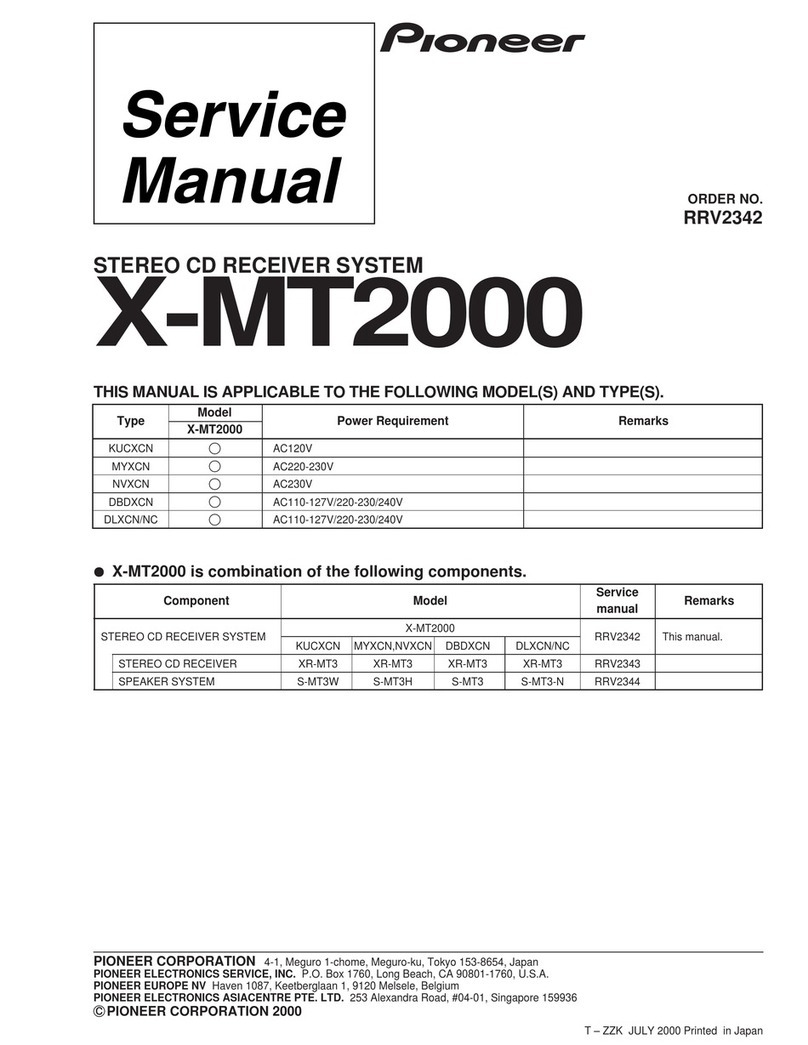 Pioneer X-MT2000 User manual
