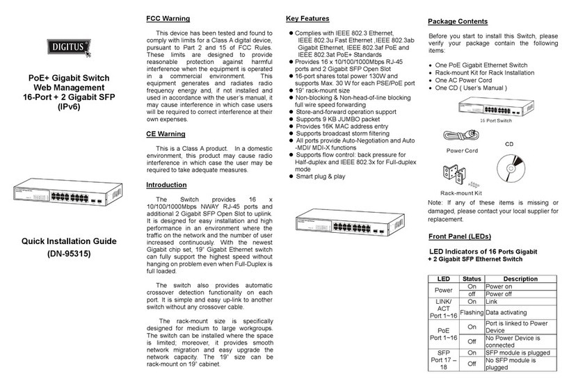 Digitus DN-95315 Quick installation guide