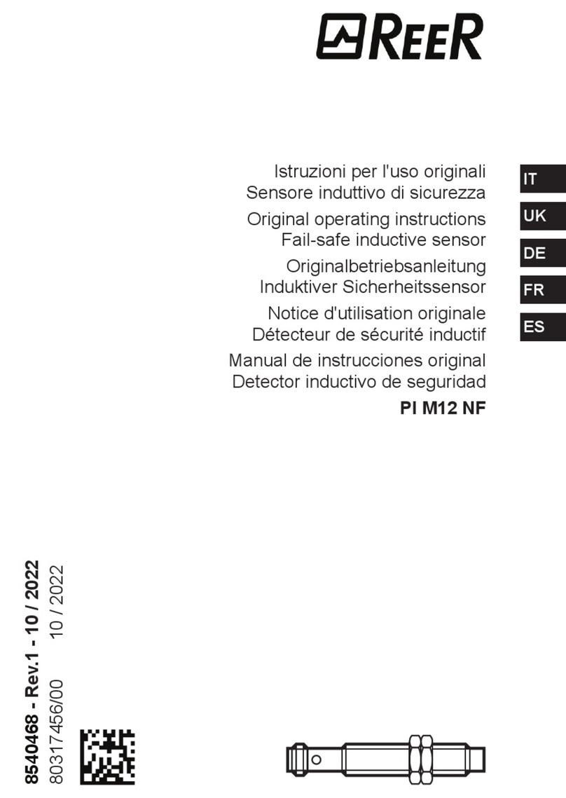 Reer PI M12 NF operating instructions
