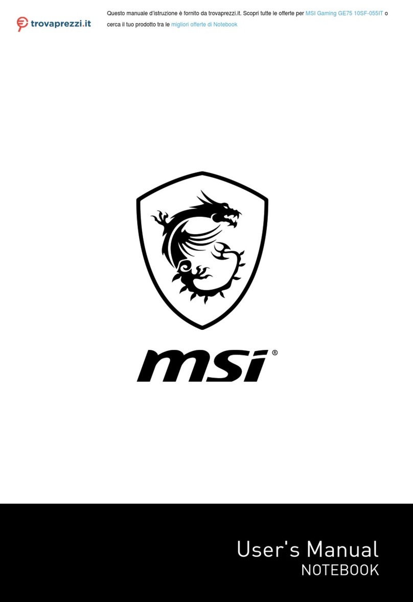 MSI GE75 10SF-055IT User manual