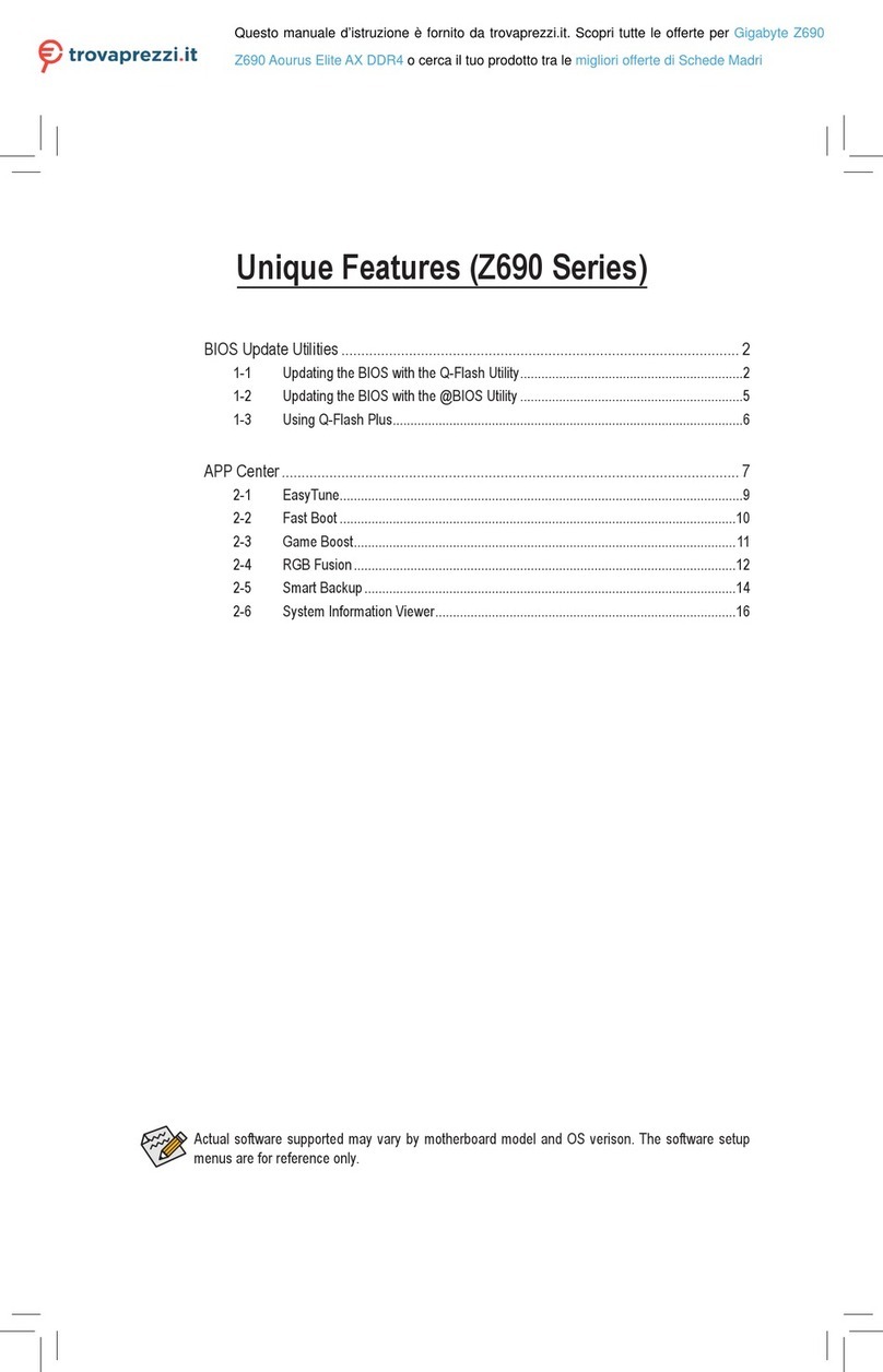 Gigabyte Z690 Series User manual