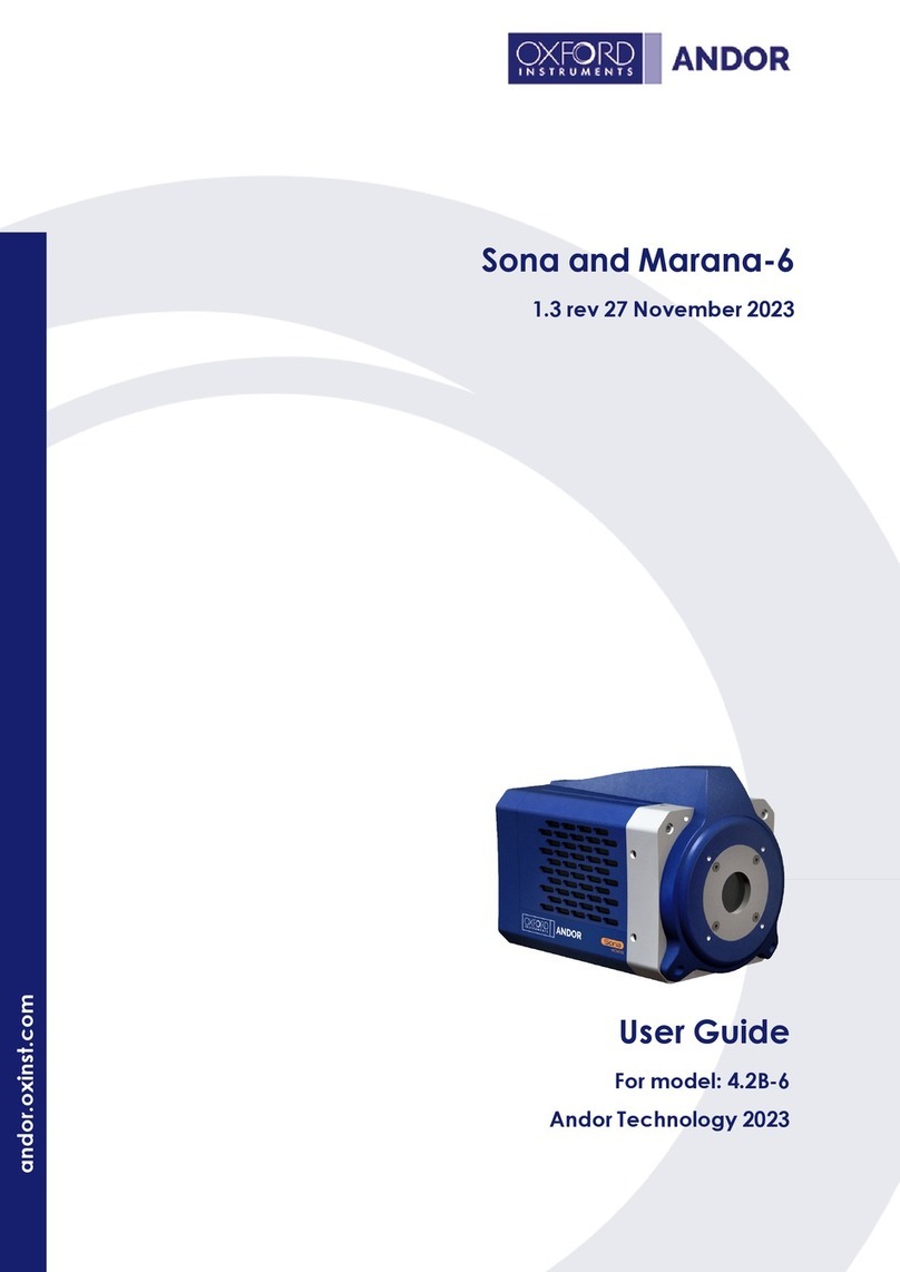 Oxford Instruments Andor Sona and Marana-6 User manual