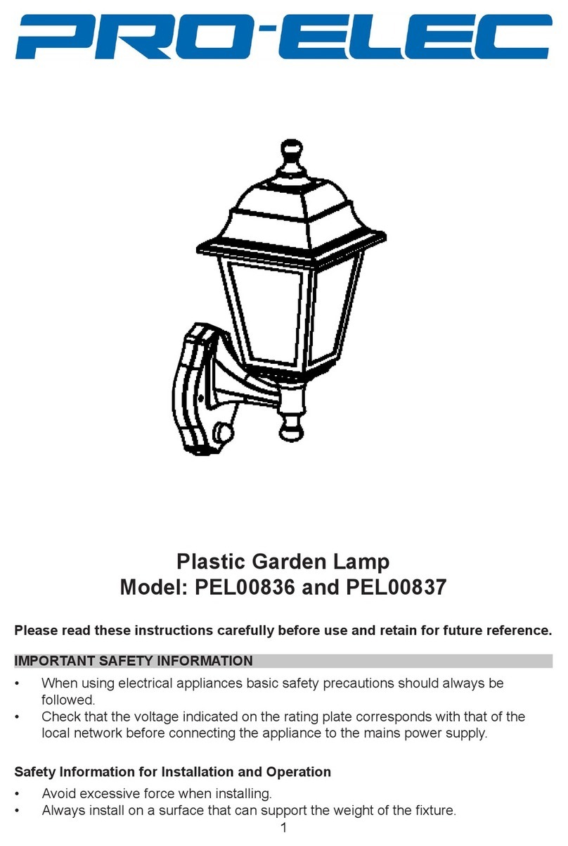 Pro-Elec PEL00836 Original operating instructions