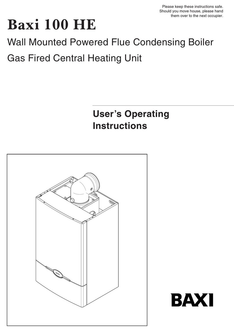Baxi 100 He User operating instructions