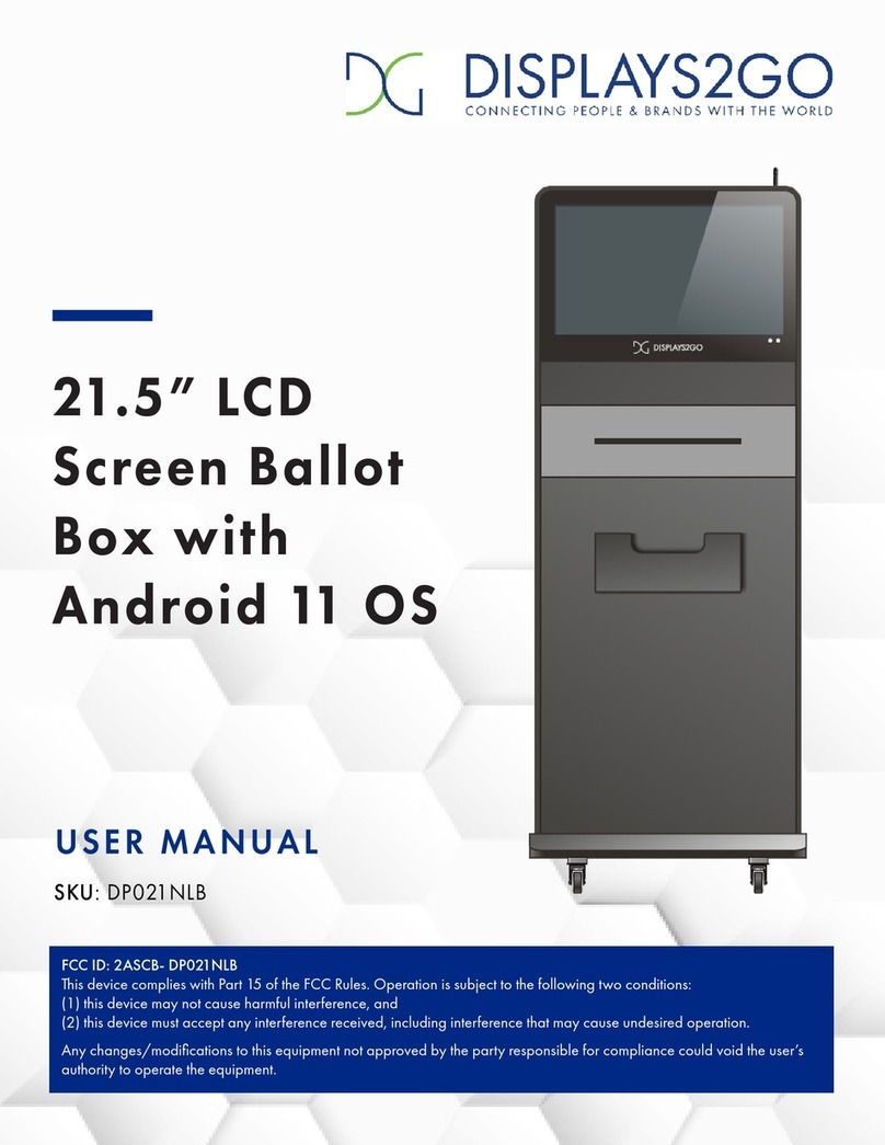 Displays2go DP021NLB User manual