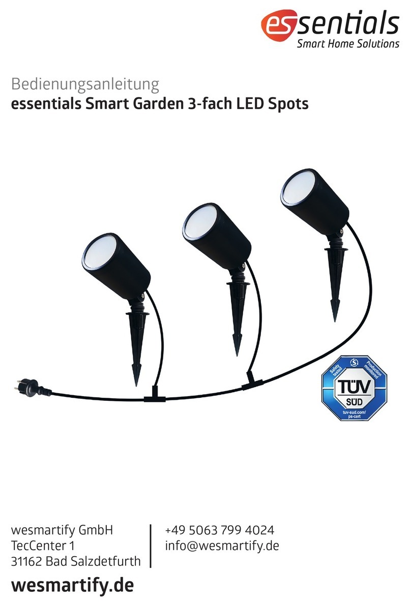 Essentials Smart Garden triple LED Spots User manual