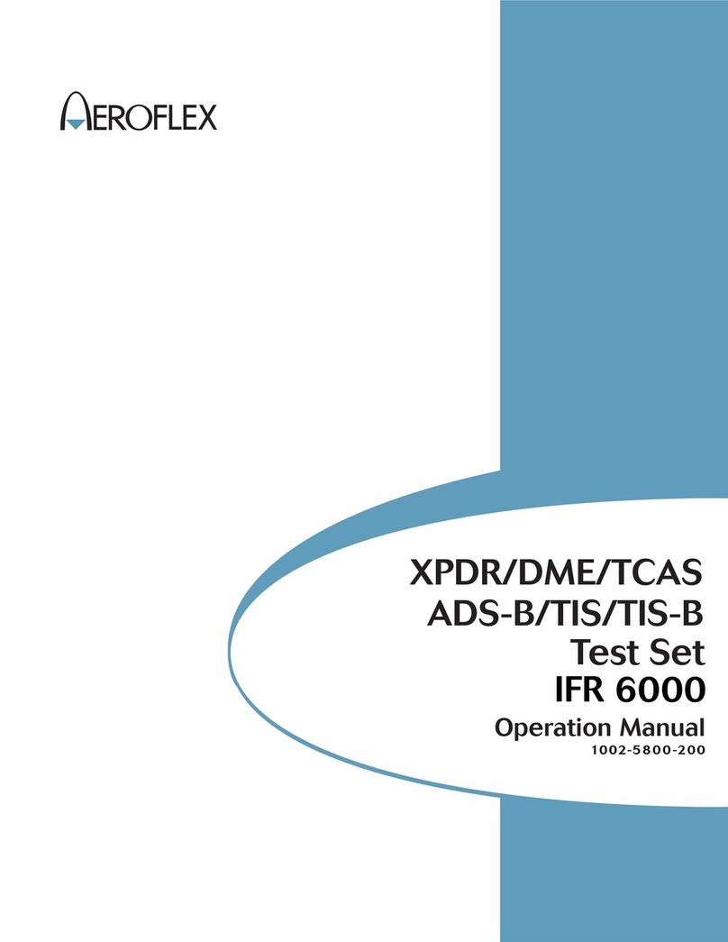 Aeroflex IFR 6000 Operation manual