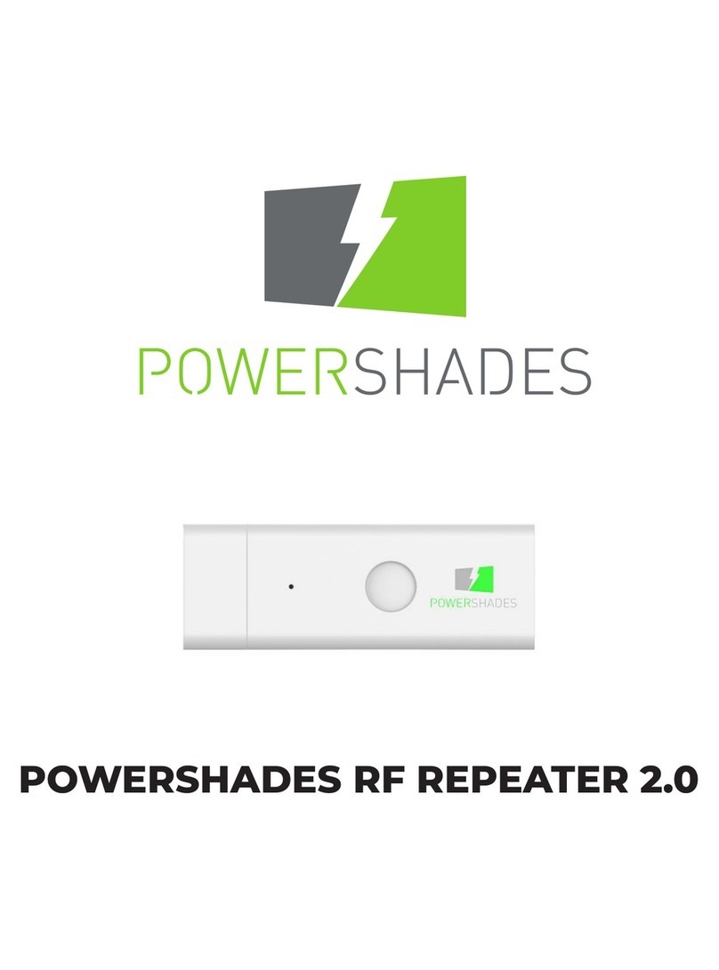 POWERSHADES RF REPEATER 2.0 manual