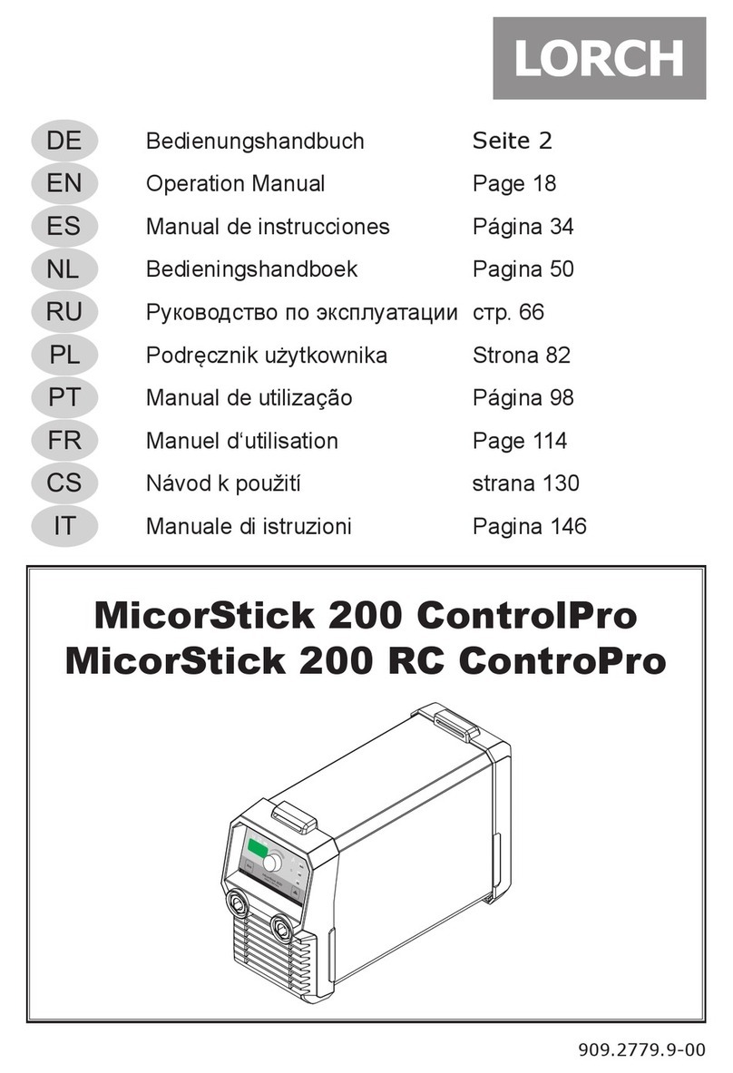 LORCH MicorStick 200 ControlPro User manual