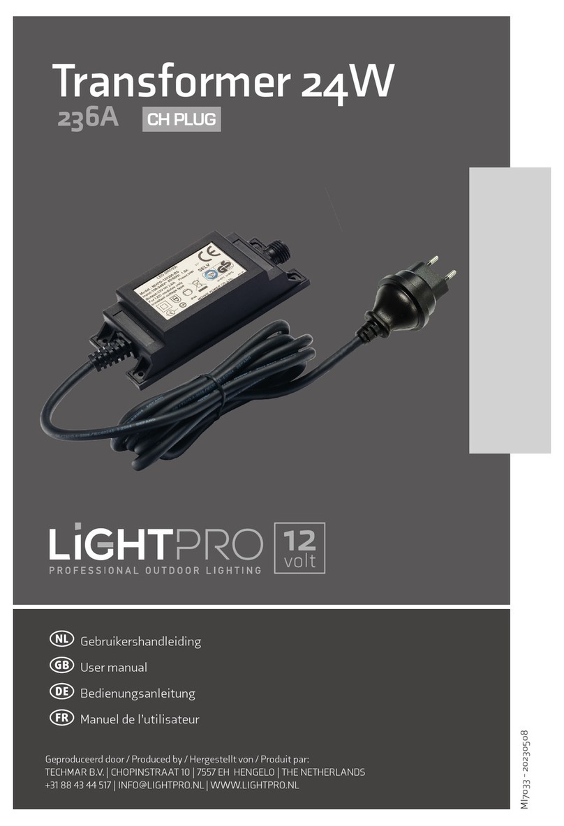 LightPro Transformer 24W user manual