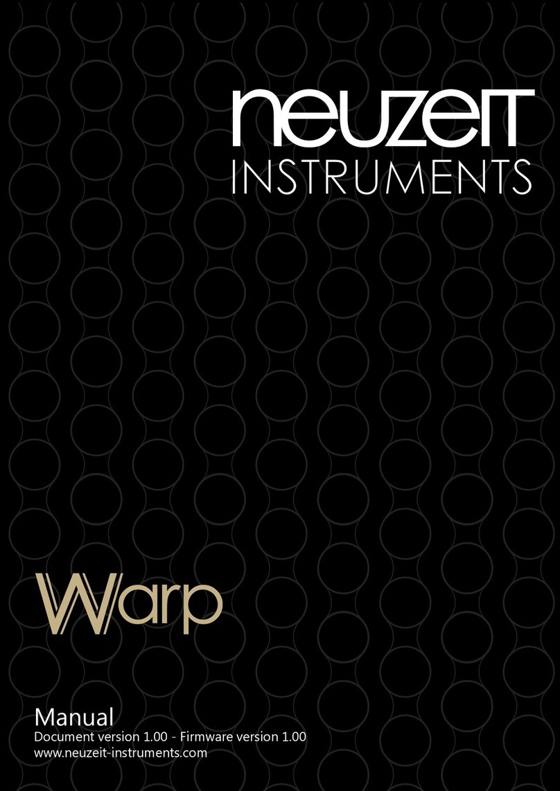 neuzeit instruments Warp User manual