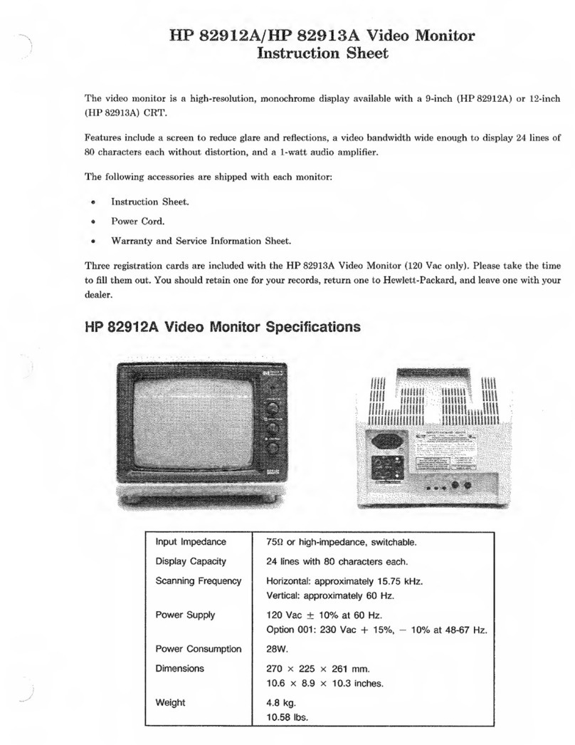 HP 82912A User manual