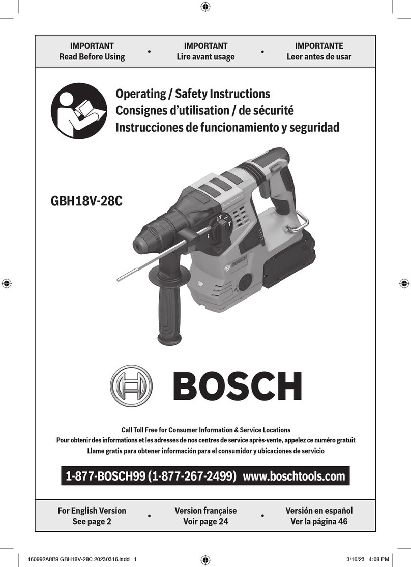 Bosch GBH18V-28C Assembly instructions