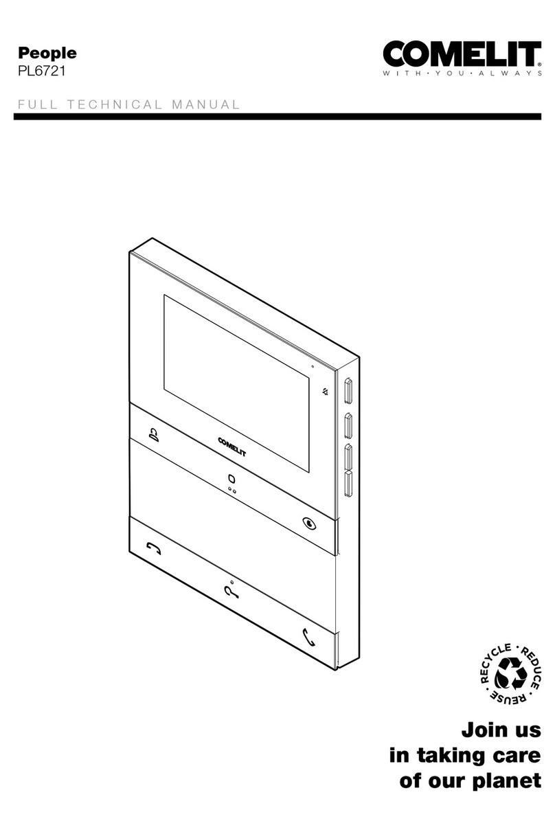 Comelit People PL6721 User manual