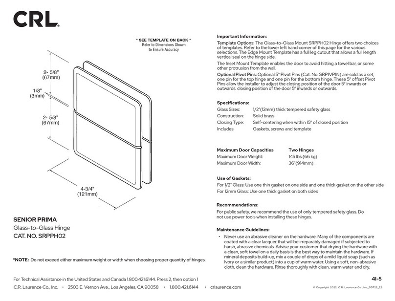 CRL SENIOR PRIMA manual