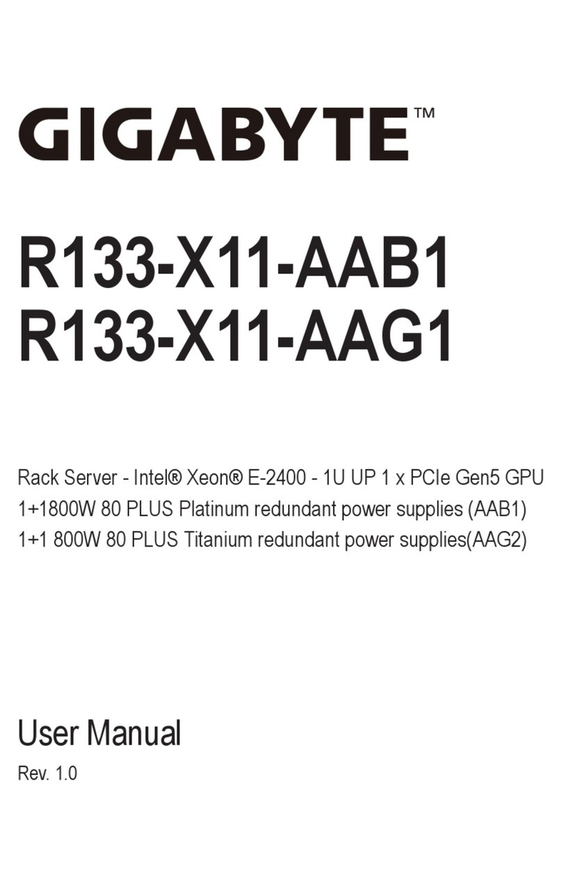 Gigabyte R133-X11-AAB1 User manual