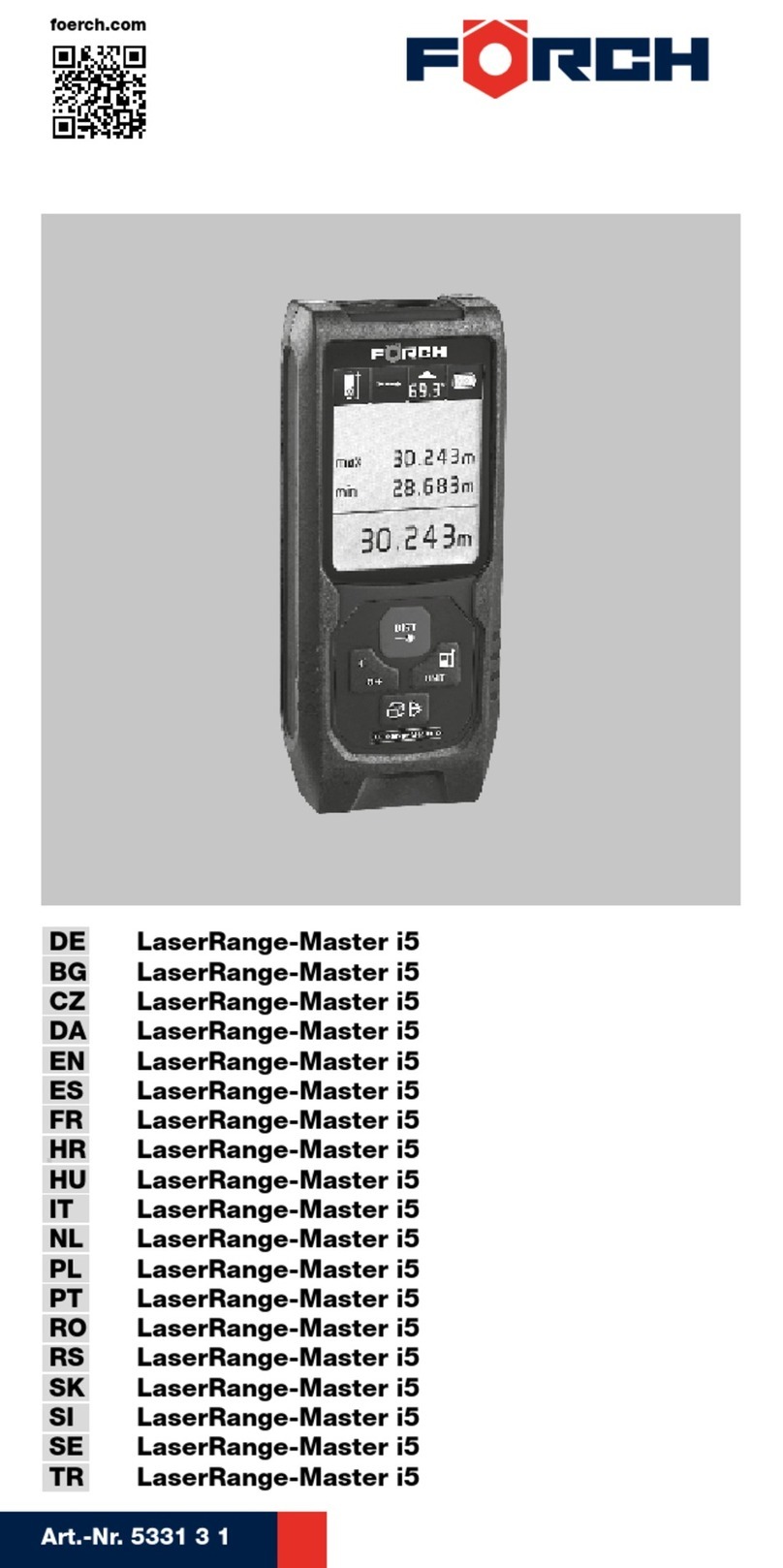 Forch LaserRange Master i5 User manual