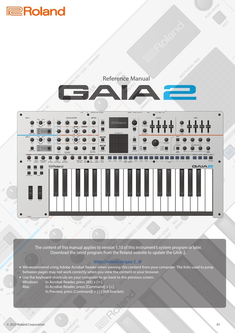 Roland GAIA 2 User manual