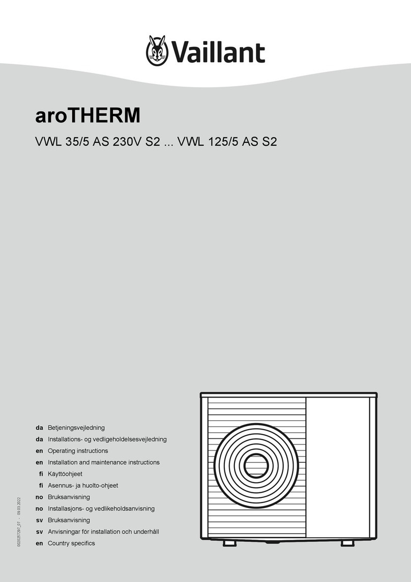 Vaillant VWL 35/5 AS 230V S2 User manual
