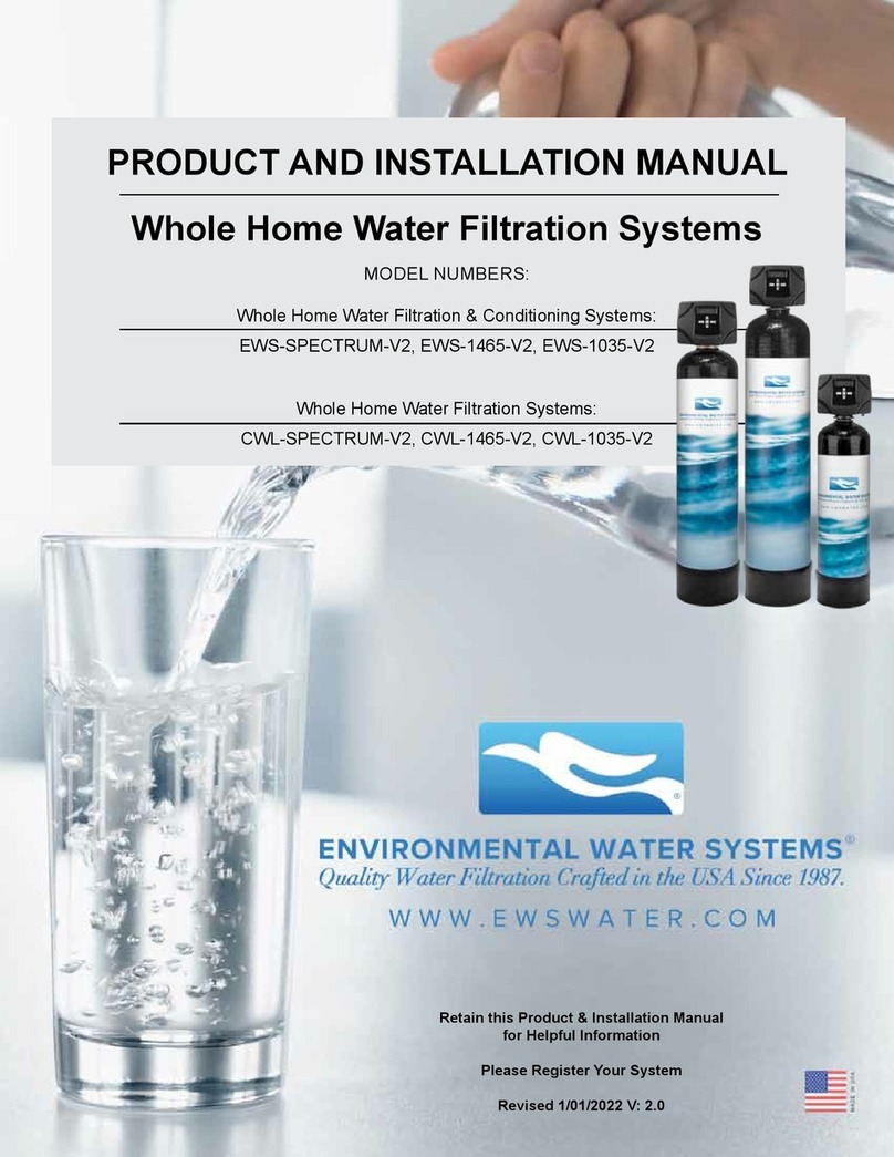 Environmental Water Systems EWS-SPECTRUM-V2 Product and installation manual Environmental Water Systems EWS-SPECTRUM-V2 Product and installation manual