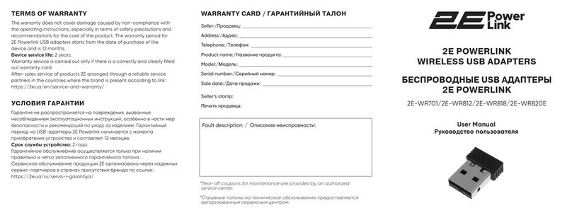 2E 2E-WR701 user manual