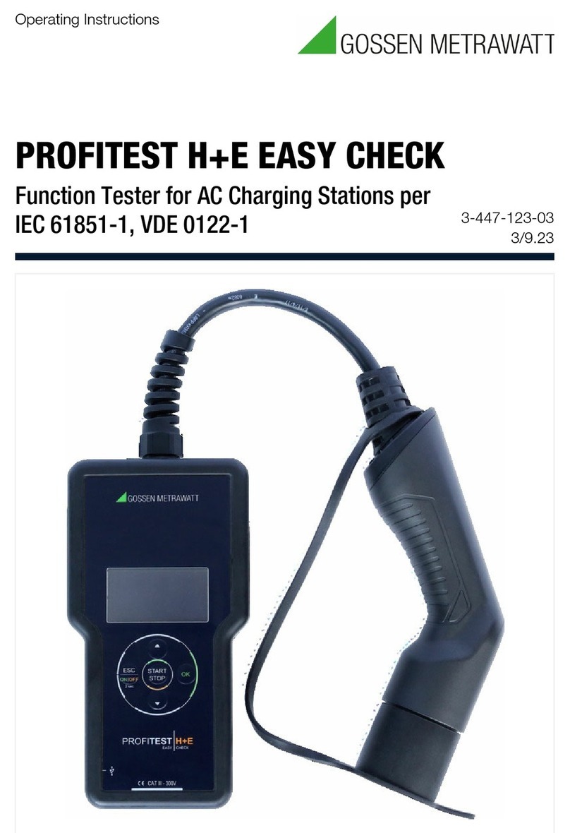Gossen MetraWatt PROFITEST H+E EASY CHECK User manual