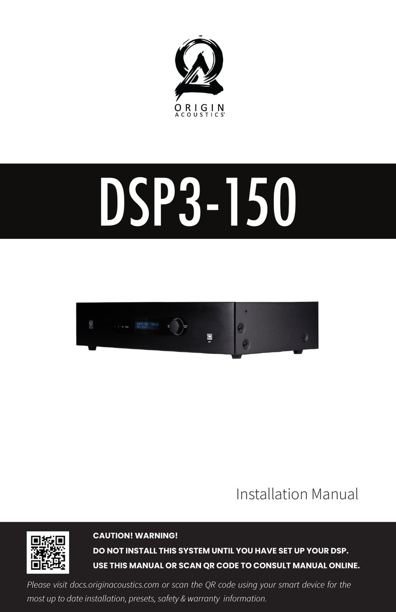 Origin Acoustics DSP3-150 installation manual
