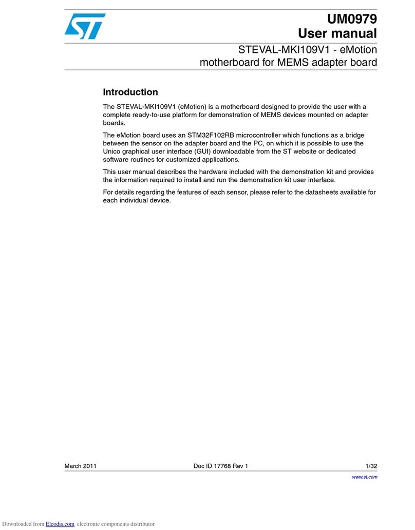 ST eMotion STEVAL-MKI109V1 User manual ST eMotion STEVAL-MKI109V1 User manual