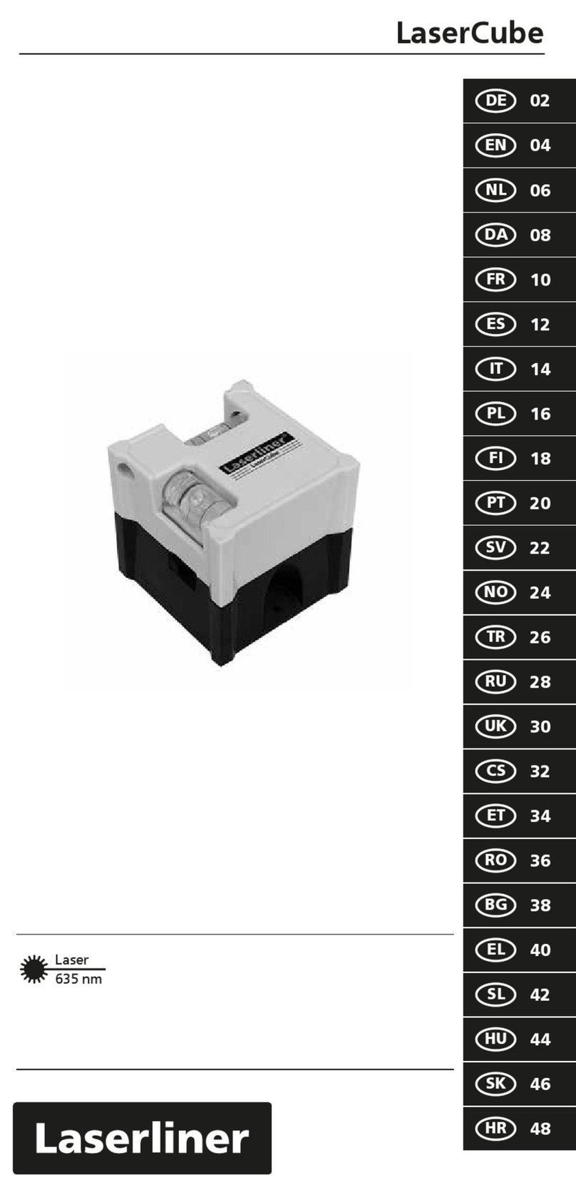 LaserLiner LaserCube User manual
