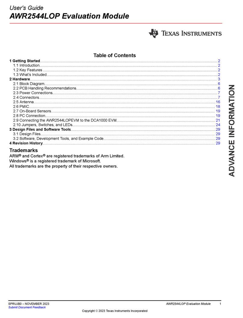 Texas Instruments AWR2544LOP user guide