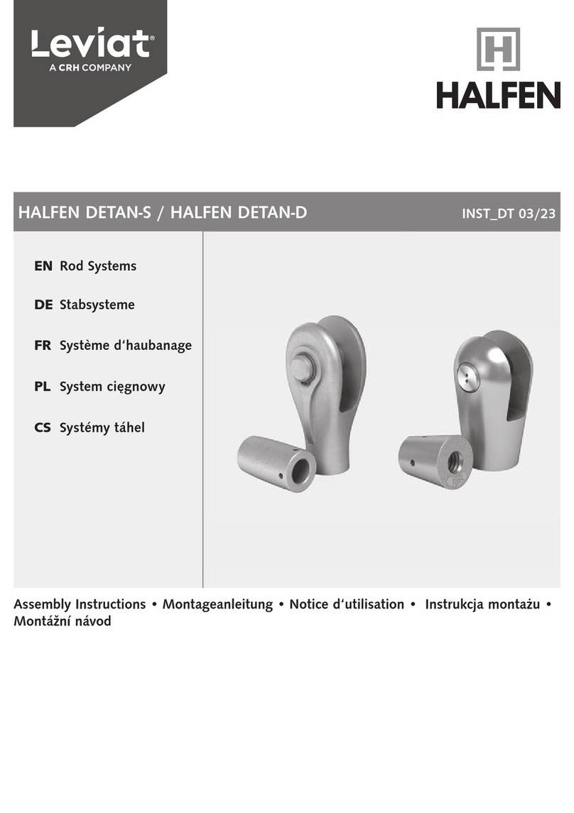CRH Leviat HALFEN DETAN-S Assembly instructions CRH Leviat HALFEN DETAN-S Assembly instructions