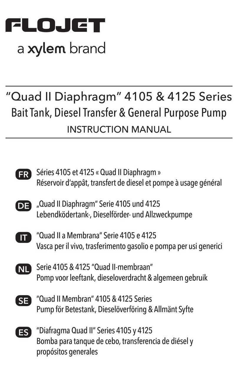 Xylem FLOJET 4105 Series User manual