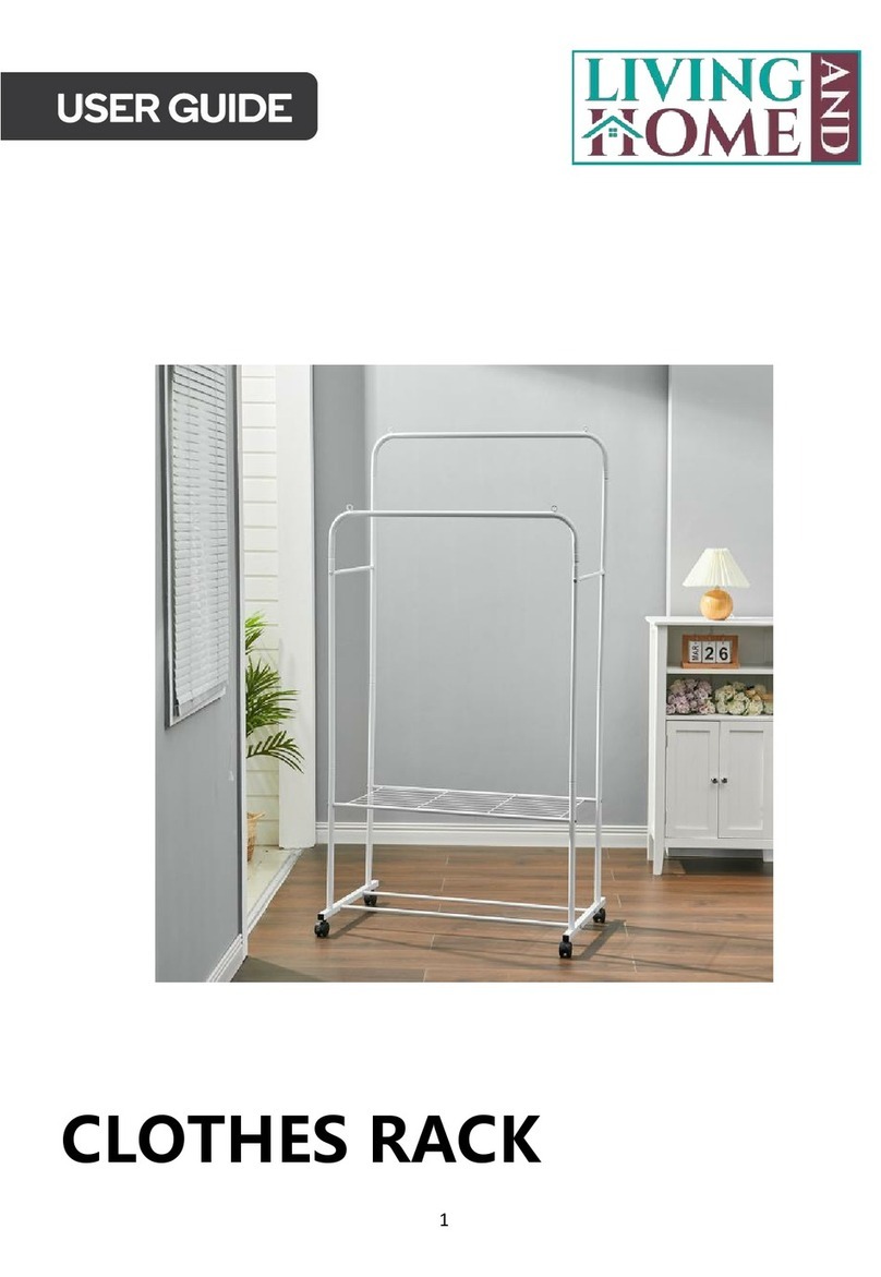 Living Home CLOTHES RACK user guide