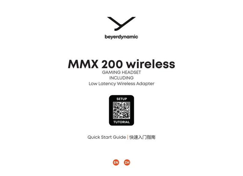 Beyerdynamic MMX 200 wireless quick start guide