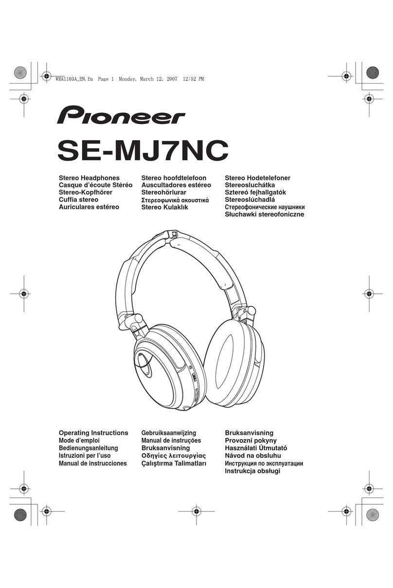 Pioneer SE-MJ7NC operating instructions
