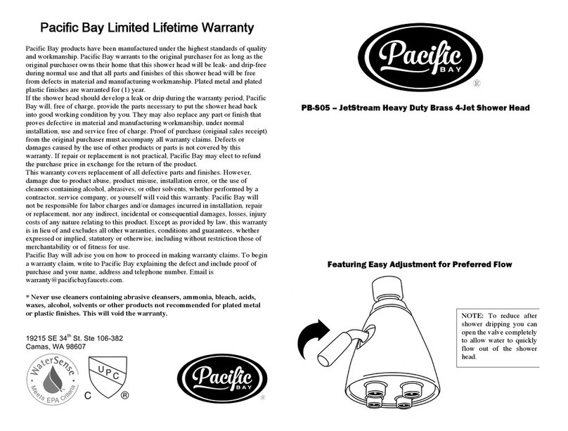 Pacific Bay JetStream PB-S05 installation manual